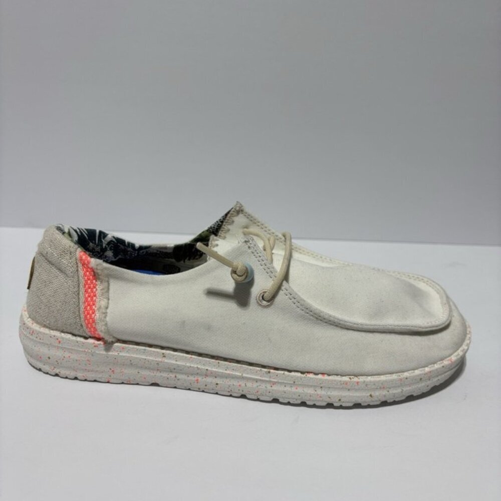 Hey Dude Women’s Wendy Fringe Salt Slip-On Shoes, Size 9 M
